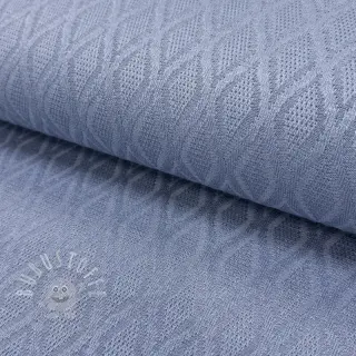 STRICKSTOFF jacquard Diamond baby blue