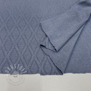 STRICKSTOFF jacquard Diamond baby blue