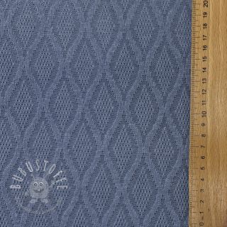STRICKSTOFF jacquard Diamond baby blue