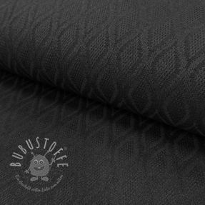 STRICKSTOFF jacquard Diamond black