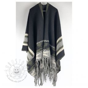 Poncho PRATO boiled wool design C