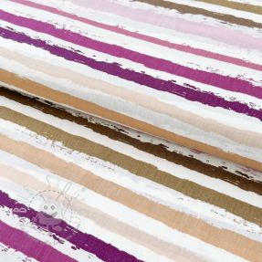 Baumwollstoff Big stripes Snoozy old pink