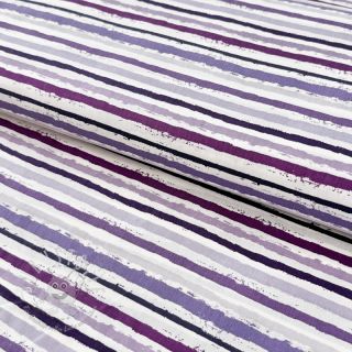 Baumwollstoff Small stripes Snoozy violet