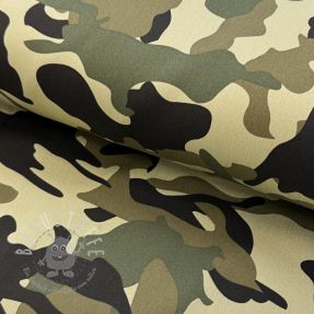 JEANS DENIM STRETCH Camouflage camo green