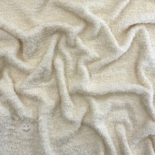 Strickstoff Paris bouclé ecru