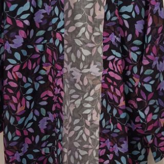 Viskosestoff RADIANCE Barbara black digital print