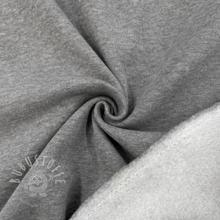 Sweat kuschel MELANGE middle grey