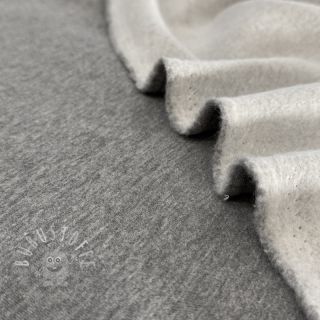 Sweat kuschel MELANGE middle grey