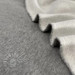 Sweat kuschel MELANGE middle grey