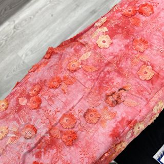 Baumwollstoff TIE DYE EMBROIDERY Poppy design K 2.Klasse