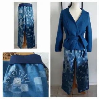 JEANS DENIM Patchwork fancy design A