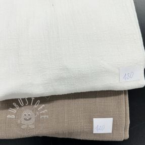 Stoffreste Baumwollstoff mit Leinen 046