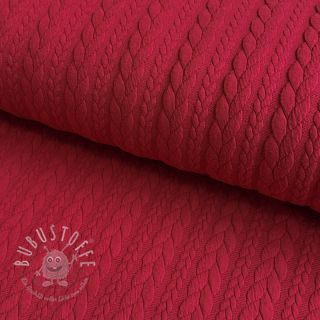 STRICKSTOFF jacquard Cably dark red