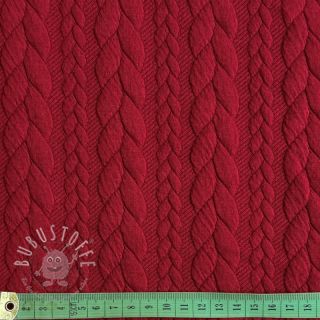 STRICKSTOFF jacquard Cably dark red