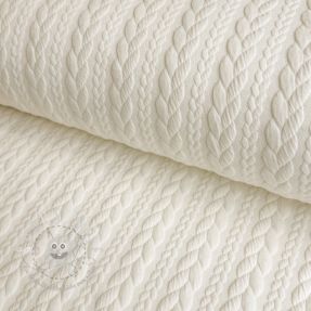 STRICKSTOFF jacquard Cably off white