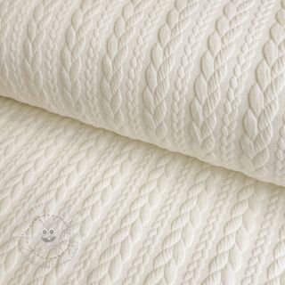 STRICKSTOFF jacquard Cably off white