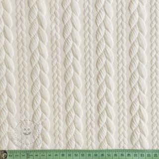 STRICKSTOFF jacquard Cably off white