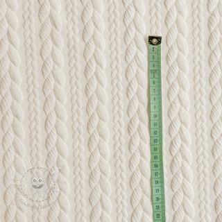 STRICKSTOFF jacquard Cably off white