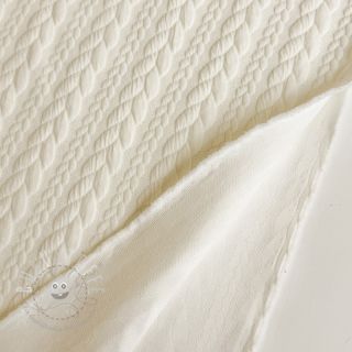STRICKSTOFF jacquard Cably off white