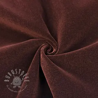 Samt VELVET LIGHT reddish brown