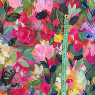 Baumwollstoff VOILE Flower explosion digital print