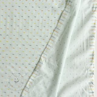 Baumwollstoff DOBBY Patch light mint