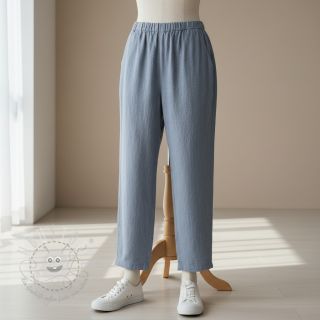 Leinenstoff gewaschen STONEWASHED PREMIUM cloud blue