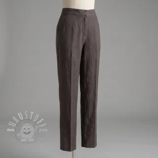 Leinenstoff gewaschen STONEWASHED PREMIUM mocha
