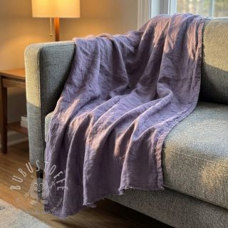 Leinenstoff gewaschen STONEWASHED PREMIUM lavender