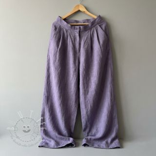 Leinenstoff gewaschen STONEWASHED PREMIUM lavender