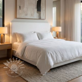 Leinenstoff gewaschen STONEWASHED PREMIUM white