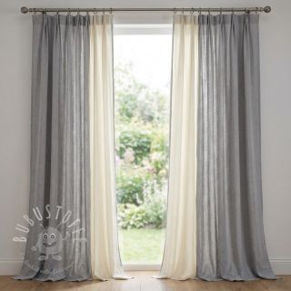 Leinenstoff gewaschen STONEWASHED PREMIUM light grey