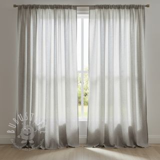 Leinenstoff gewaschen STONEWASHED PREMIUM pebble