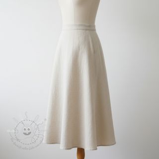 Leinenstoff gewaschen STONEWASHED PREMIUM pebble