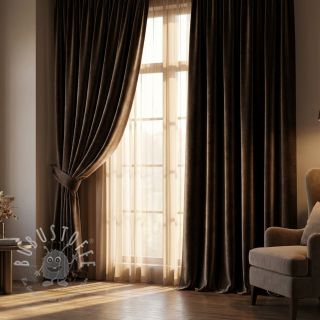 Samt VELVET LIGHT wood brown