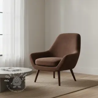 Samt VELVET LIGHT reddish brown