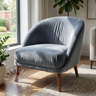 Samt VELVET PREMIUM blue grey