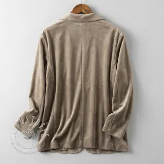 Samt VELVET STRETCH taupe