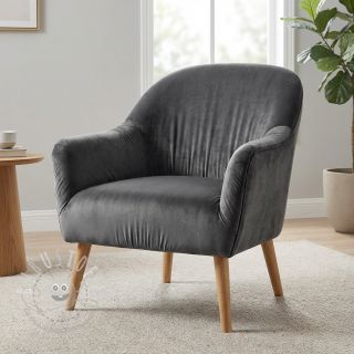 Samt VELVET STRETCH dark grey