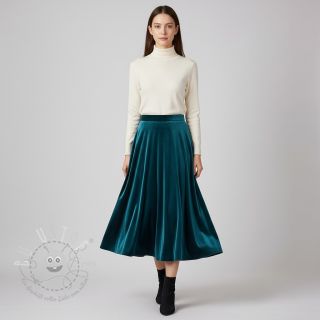 Samt VELVET STRETCH petrol