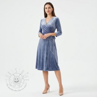 Samt VELVET STRETCH blue