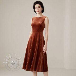 Samt VELVET STRETCH brick