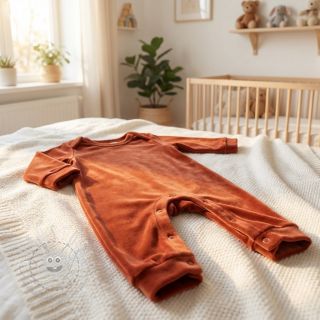 Samt VELVET STRETCH brick