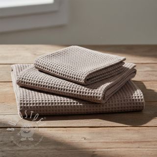 Waffelstoff taupe