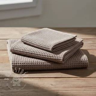 Waffelstoff taupe