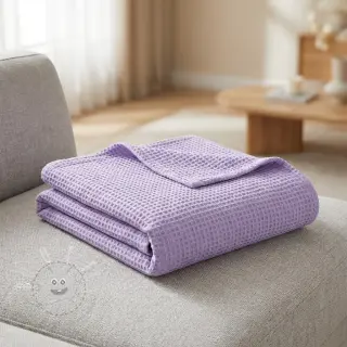 Waffelstoff bright lilac
