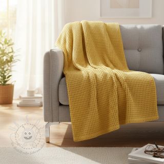 Waffelstoff soft yellow