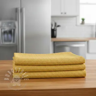 Waffelstoff soft yellow