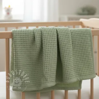 Waffelstoff dark mint