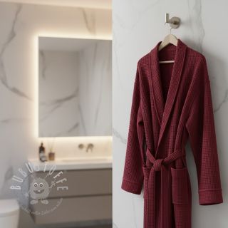 Waffelstoff bordeaux